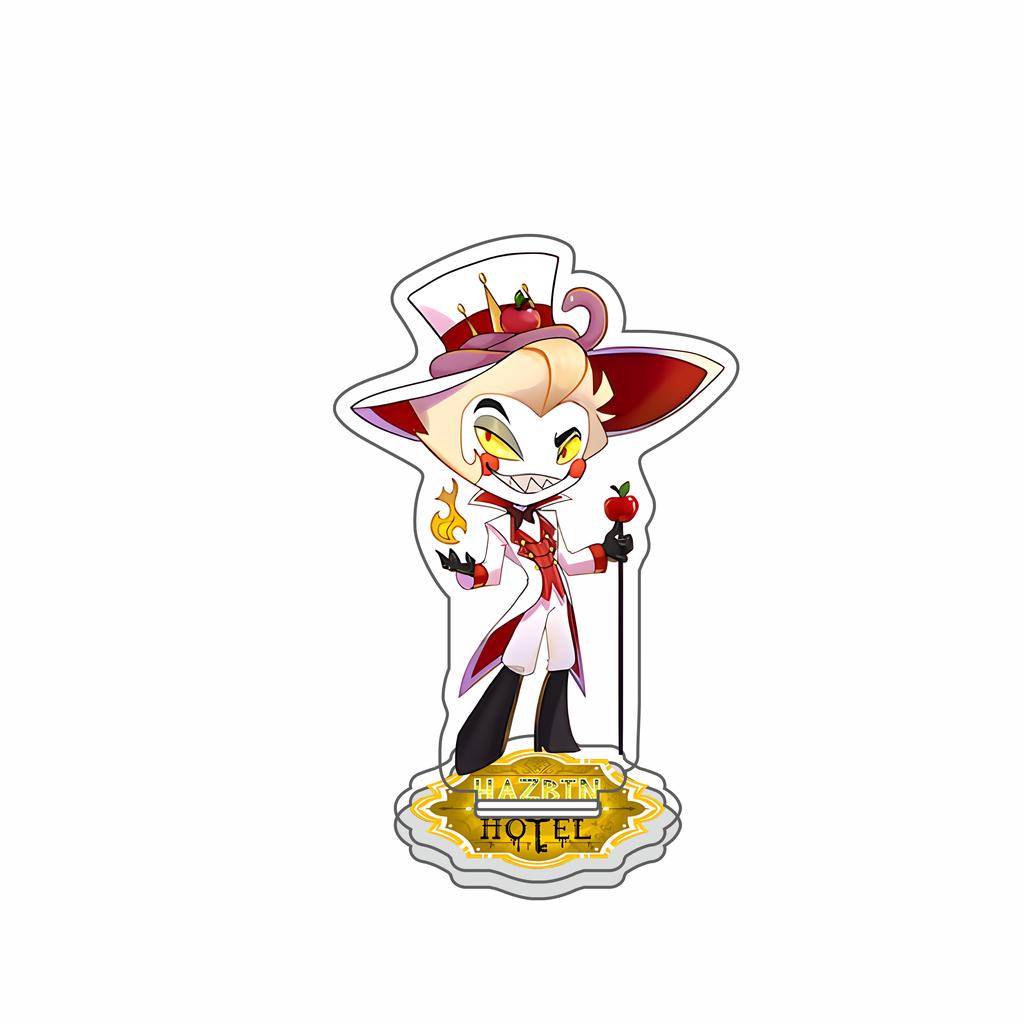 Аниме Фигурка Hazbin Hotel Чарли Морнингстар Вагги Аластор Акриловая подставка для фигурки Настольное украшение Фестивальный брелок
