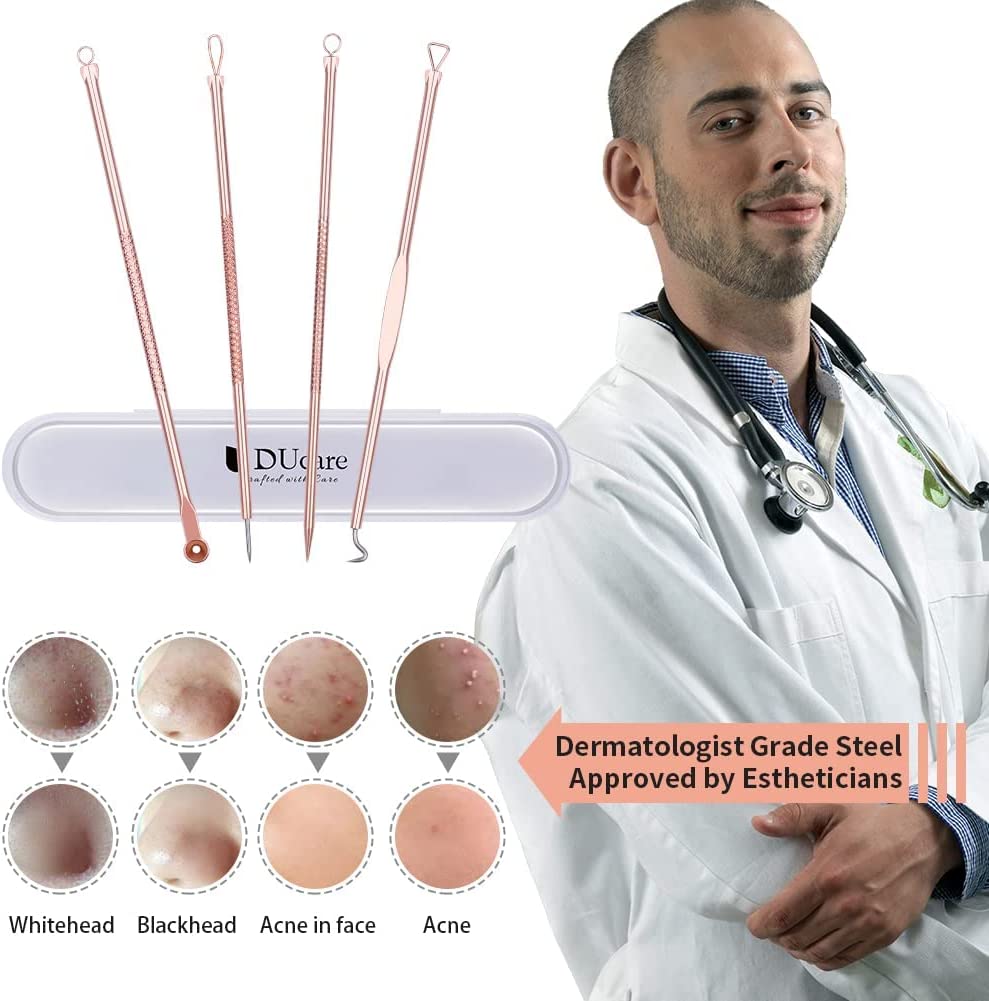 Набор косметологических инструментов для удаления угрей 4шт