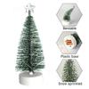 3Pcs/Set Mini Ornaments Small Pine Trees Lights Glowing Christmas Tree Light  Party