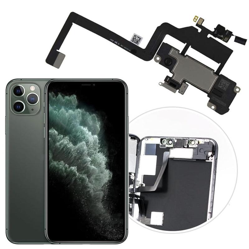 Top Earpiece Loud Speaker For iPhone 11 Pro Max Ear Speaker With Light Sensor Mic Flex Cable Replacement Parts
