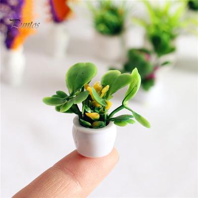 Puntos Мини Кукольный Дом Ature Мини Горшечные Растения Модель Сказочный Сад Украшения Украшения