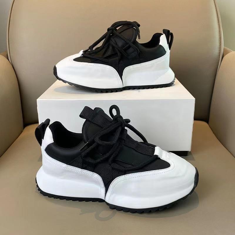 Модные мужские дизайнерские массивные кроссовки для скейтбординга повседневные мокасины из микрофибры и кожи в стиле пэчворк с увеличенным внутренним слоем