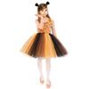 Girl Animal Dress Cosplay Giraffe Tiger Halloween Costume Kids Set Outfit
