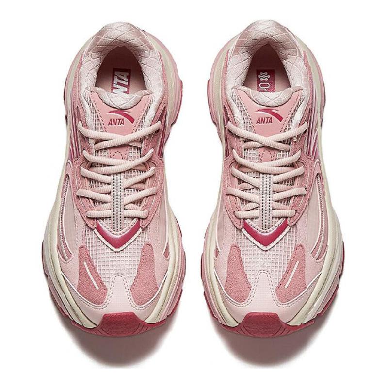 Anta Fuyiao 2 Retro Trendy Non-Slip Wear-Stick Low-Top Dad Shoes Women sneakers Pink 122448899-4