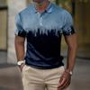 Мужская летняя рубашка для гольфа с принтом Botton, короткий рукав, мужская повседневная модная рубашка