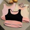 Winter Women Thermal Vest Seamless Plush Fast Temperature Lock Round Neck Slim Fit