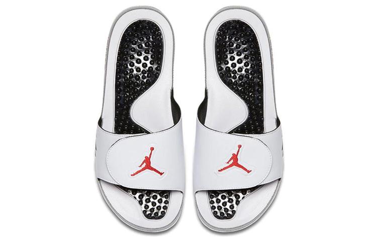 Шлепанцы Air Jordan Hydro 5 'Белый Красный Серебристый' 555501-112