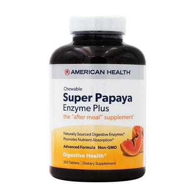 Жевательные таблетки Super Papaya Enzyme Plus, 360 жевательных таблеток
