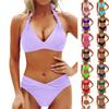Женский элегантный раздельный купальник-бикини с мягкими чашечками без косточек