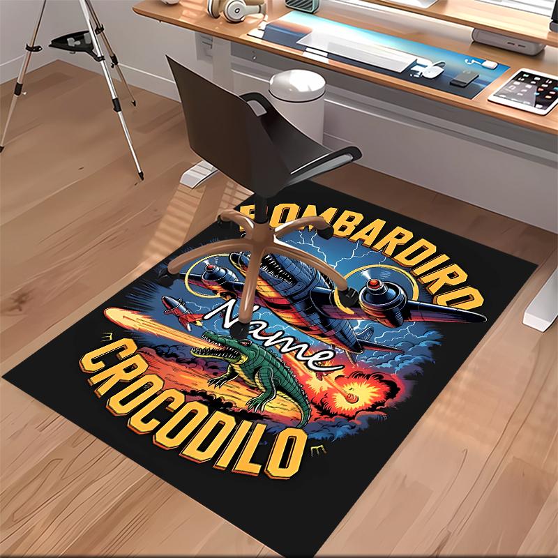 Custom personalization Italian Brainrot animal Print Area Rug - Soft, Washable Non-Slip Indoor Mat,Living Room,Home&Office Decorative Rug