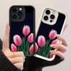 JT509 Весенние тюльпаны для iPhone 17 16 15 14 Pro Max Samsung S26 S25 Ultra A17 A07 A56 A16 A06 A05 Xiaomi 15T Redmi 15c 14C Мягкий чехол