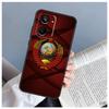 Coat Of Arms Russian CCCP Flag For Realme C33 C55 C30 C31 C35 C25 C21Y C11 C15 GT Neo 3T 2T Neo5 9 11 10 Pro Plus Case
