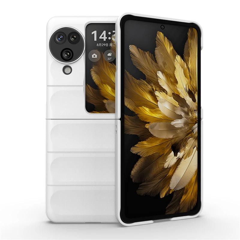 Чехол для OPPO Find N3 Flip 5G Global Задняя крышка Чехол для телефона Жидкий силикон Противоударные Бронированные чехлы Funda Coque