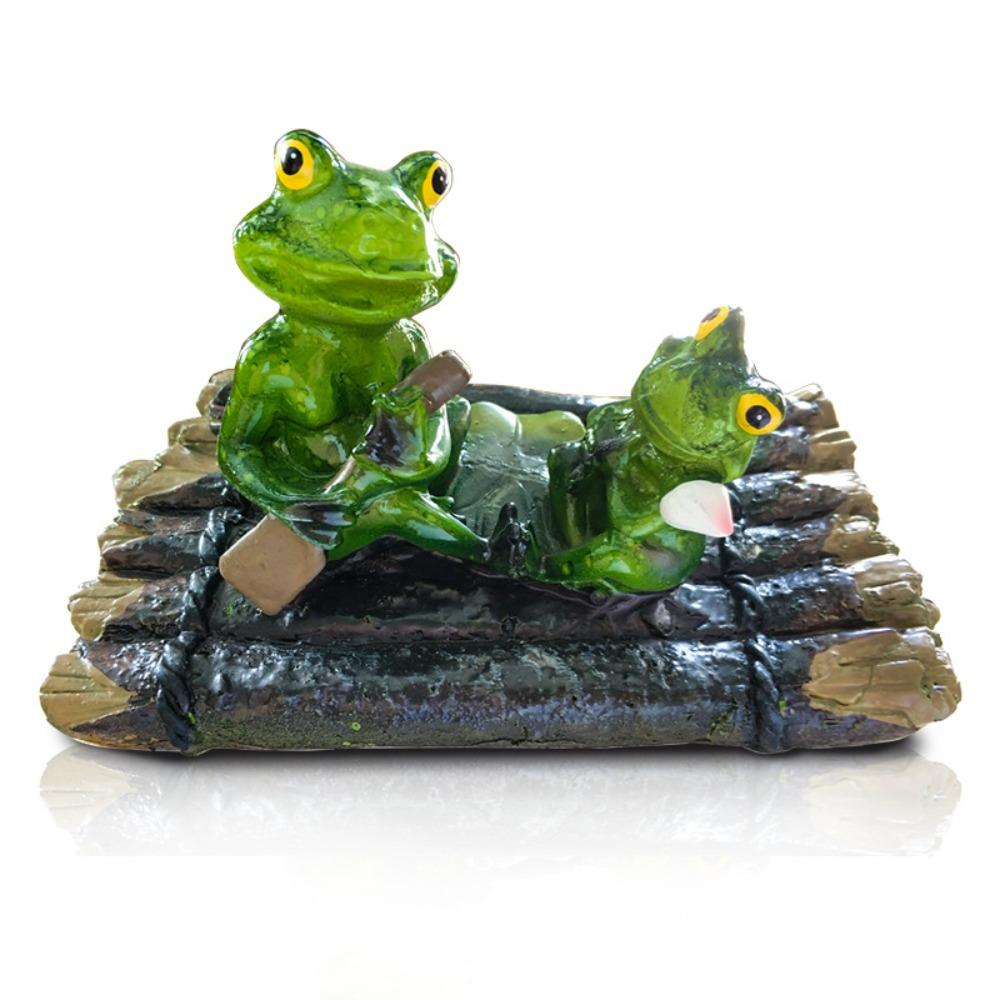 Resin Animal Sculpture Cartoon Floating Pond Ornament Funny Miniatures Figurine Desk