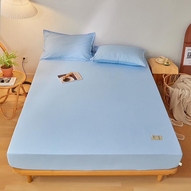 100% хлопок односпальная простыня розового цвета на резинке пылезащитный чехол универсальный чехол для матраса простыни королевы с эластичным постельным бельем