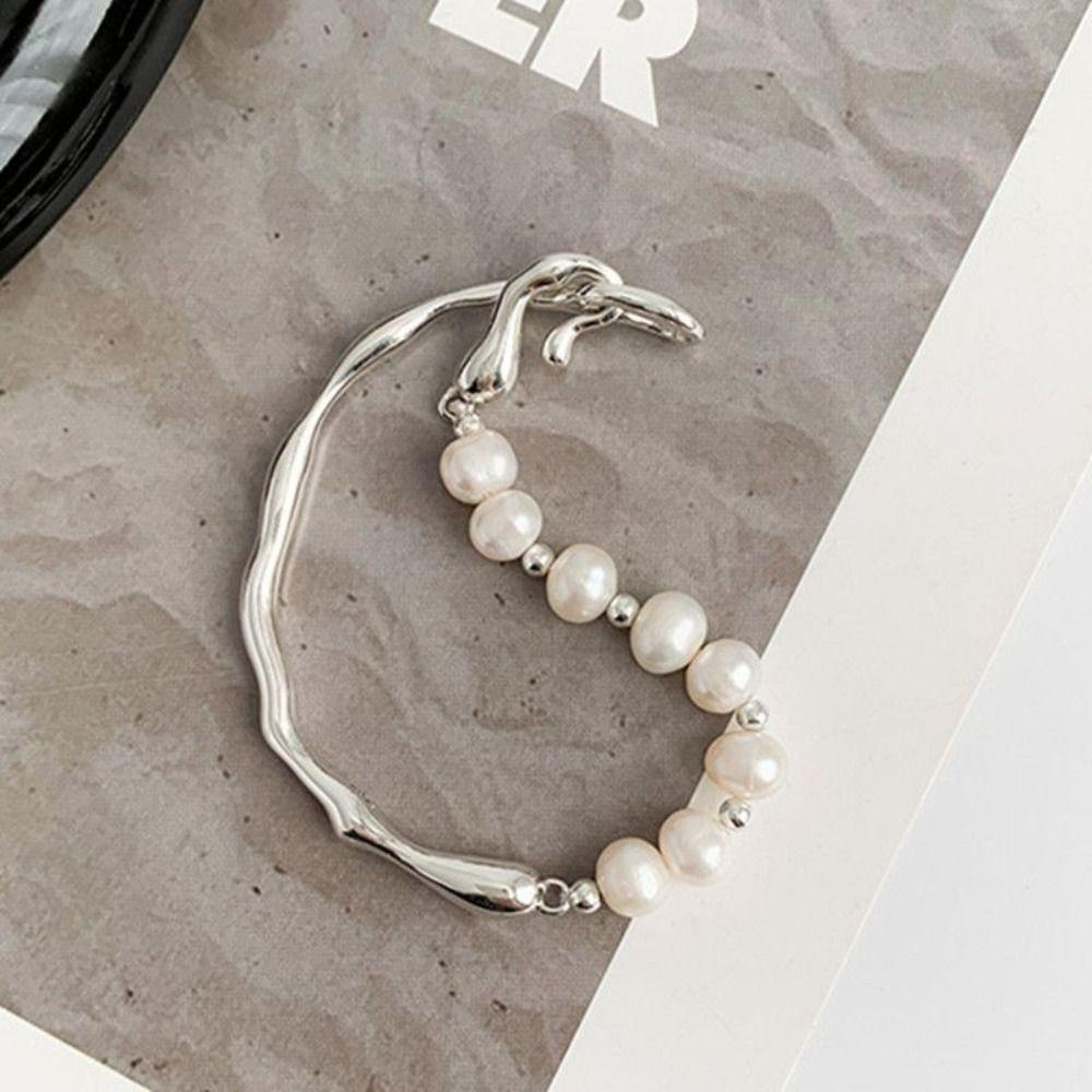 Metal Girl Gift Temperament Baroque Women Bracelet Korean Style Jewelry Pearls Bracelet Copper