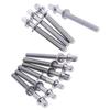 6Pcs Strong Drum Tension Rods with Washers Drum Tight Screw Drum Lug Bolts  for Jazz Drums Repair