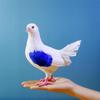 Artificial Pigeon Model Fake Dove Bird Statue for Lawn Patio Photography Prop