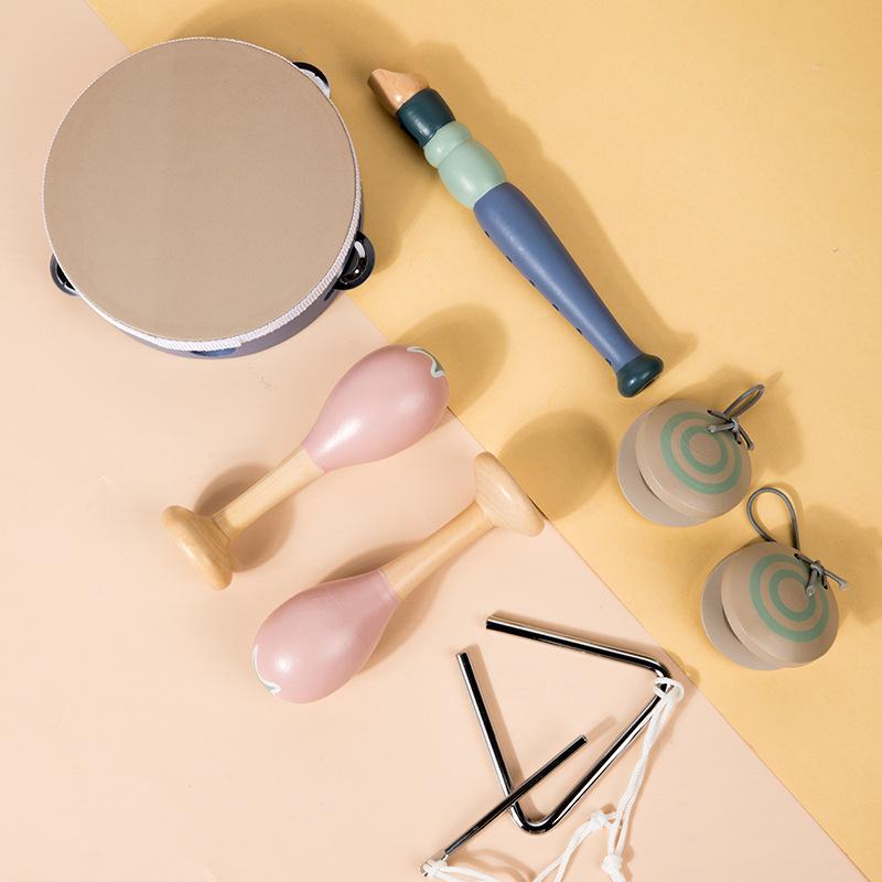 Деревянный песочный молоток ксилофон бубен набор музыкальных инструментов Орфа, сенсорное развитие и просвещение для раннего развития ребенка, развивающая игрушка