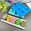 6 Cavity Oval/Square Leaf Shaped Silicone Soap Mold DIY Handmade Essential Oil Soap Making Supplies Mould Chocolate Cake Molds