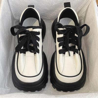 Обувь для папы Маленькие женские туфли, увеличивающие рост Туфли в форме торта с толстой подошвой Новые женские туфли Универсальные модные женские туфли