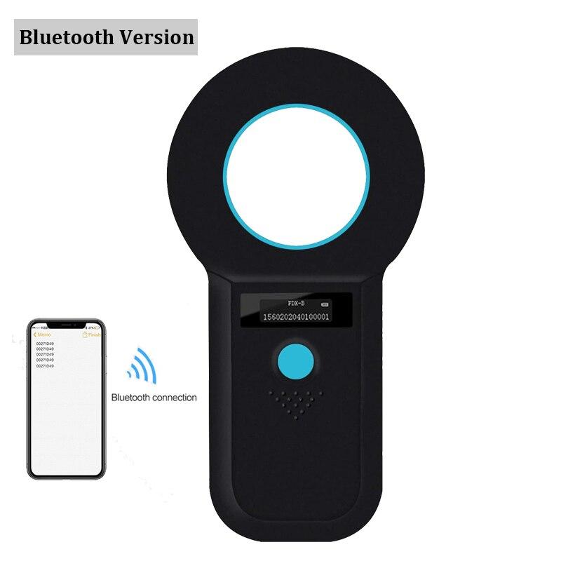 134.2Khz RFID Animal Tag Reader 125K Pet Microchip Scanner ISO11784/85/FDX-B/EMID Microchip For Pet/Dog/Cat/Pig 128 Data Storage