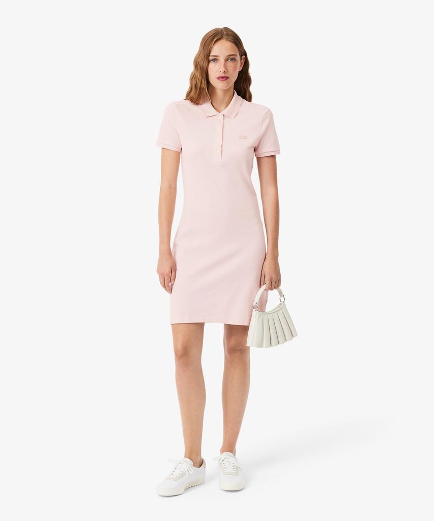 Женское приталенное мини-платье-поло Lacoste из мини-пике Ef5473-56G Ady