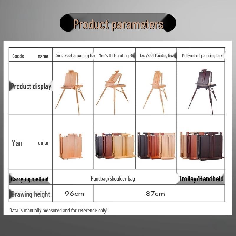 Handun HX-4 Easel & Mali 24-Color Oil Painting Set