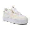 Puma Karmen Re Нескользящие Амортизирующие Износостойкие Низкие Кеды для Скейтбординга Женские Кроссовки Белые 387212-08