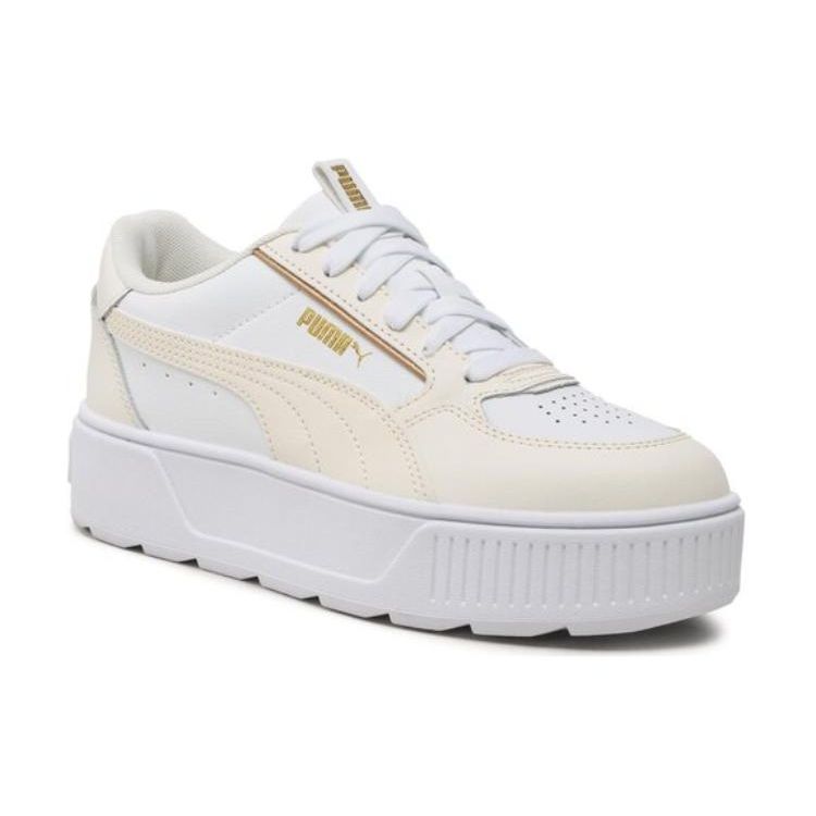 Puma Karmen Re Нескользящие Амортизирующие Износостойкие Низкие Кеды для Скейтбординга Женские Кроссовки Белые 387212-08