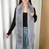 Imitation Rabbit Fur Scarf Solid Color Versatile Design Thickened Warm Scarf Cold Weather Fashion Accessories