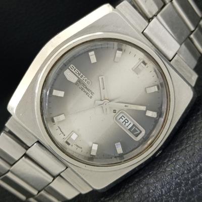 ПОДЛИННЫЕ ВИНТАЖНЫЕ МУЖСКИЕ ЧАСЫ SEIKO 5 AUTOMATIC JAPAN 6119C С ОРИГИНАЛЬНЫМ ЦИФЕРБЛАТОМ a702417-5