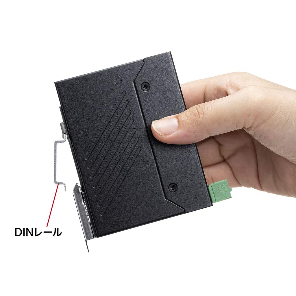 Sanwa Supply Industrial Giga Switching Hub (High Durability/8 Ports) LAN-GIGAFA804