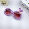 Детские солнцезащитные очки с рисунком, милые, очень милые, с бантом из кролика, детские очки для мальчиков и девочек, солнцезащитные очки Tide