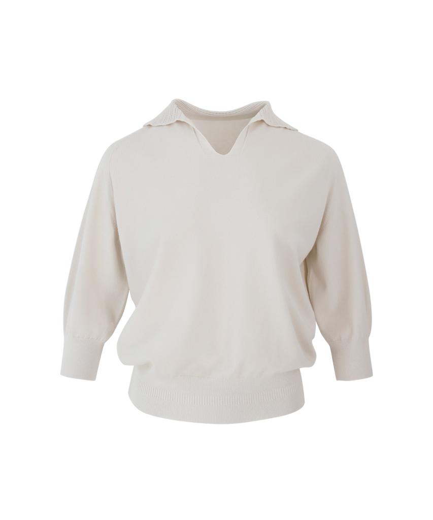 Baseukala В-образный вырез Реглан Капри Вязаный трикотаж (3Colors)