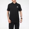 Adidas Теннисная тренировочная рубашка-поло с короткими рукавами, мужские топы, черные GH7670