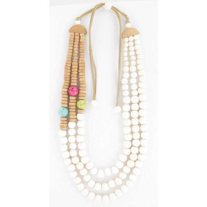 Collier long 3 rangs