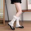 Cotton Knee High Ruffle Socks Ballet Style Ballet Calf Long Socks Fashion Sweet Leg Warmer  Women