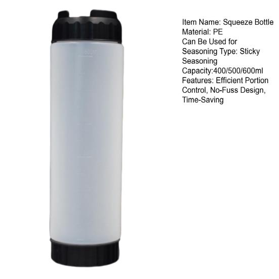 Диспенсер для меда Бутылка для выдавливания Без БФА Диспенсер для салатной заправки Многоразовый контейнер для сиропа для контроля порций