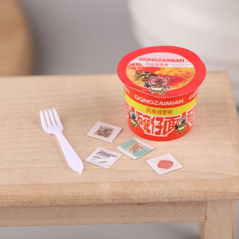 Миниатюрный кукольный домик, игрушечная еда, мини-лапша быстрого приготовления, украшение, реквизит для фотосъемки, игрушки