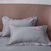 Fashionable High-End Solid Color Embroidered Pillowcase Pair - Soft & Simple