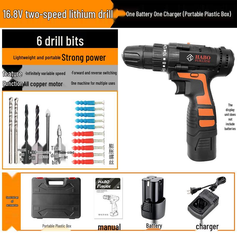 12V Rechargeable Lithium Impact Drill and Electric Screwdriver/Wrench Combo