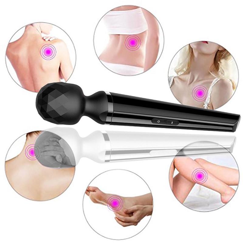 Вибратор в форме микрофона, 8-частотный AV-стик, немой массажный стержень для женщин