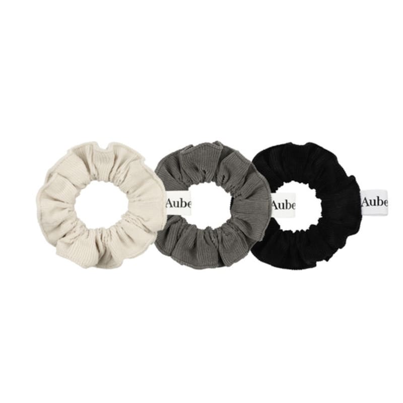 Aube nuit Уютная вельветовая зимняя резинка для волос Зимняя Черная XS