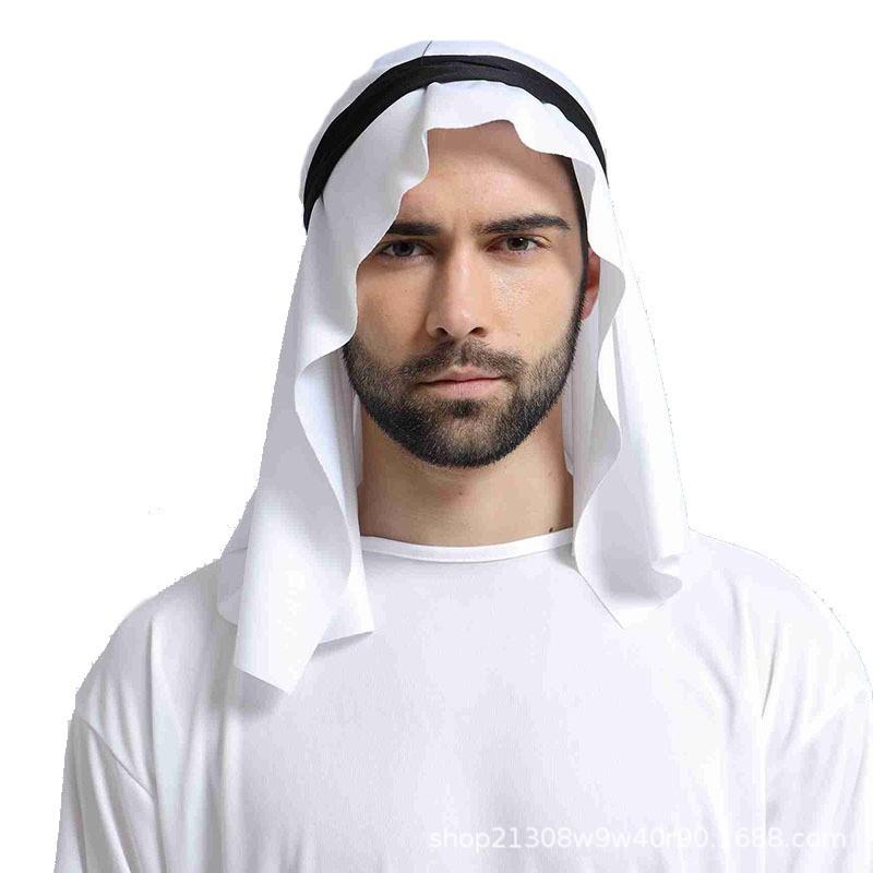 Halloween Cosplay Costume Arabian Prince White Outfit Masquerade Parties
