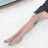 1 Pair Thigh High Pure Color Stocking Women Sexy Lace Up Hosiery