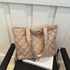 Сумка Женская Сумка 2025 Новая Универсальная Ромбовидная Наплечная Сумка-тоут Большой Вместимости Повседневная Простая Сумка Под Мышку