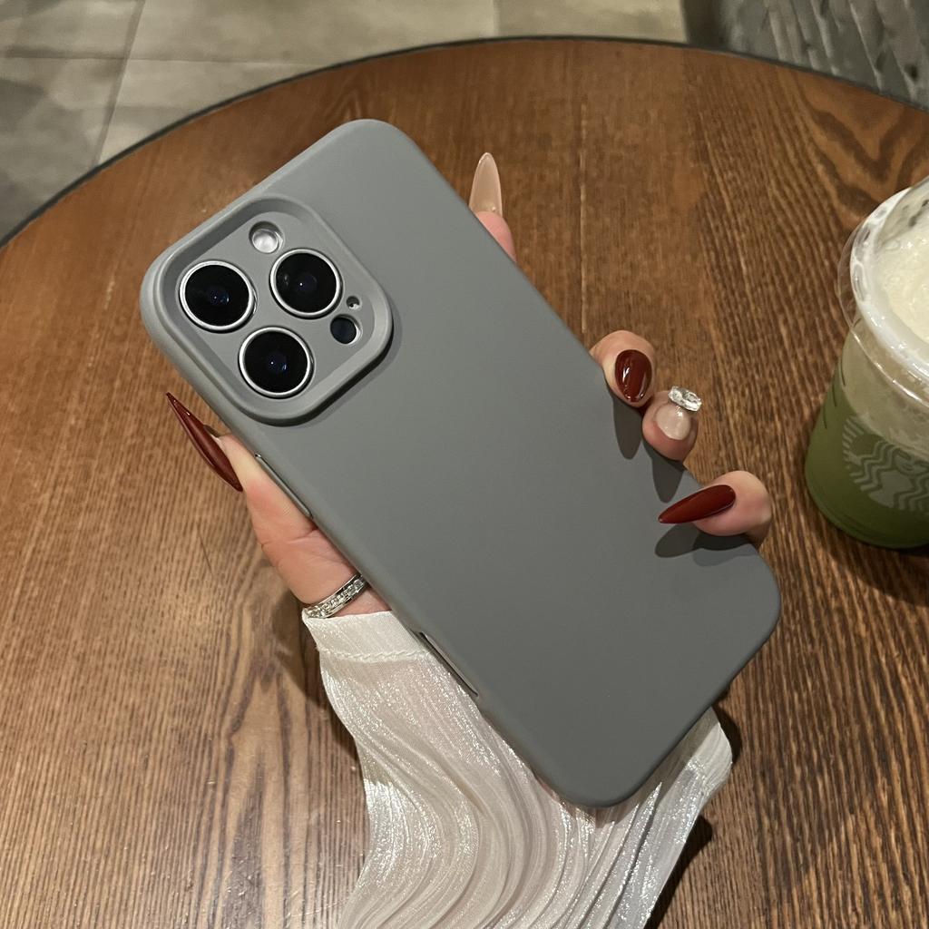 Мягкий силиконовый чехол конфетного цвета для iPhone 16 15 14 Plus 13 12 11 Pro Max Бронированный ударопрочный ТПУ резиновый бампер Простая матовая крышка