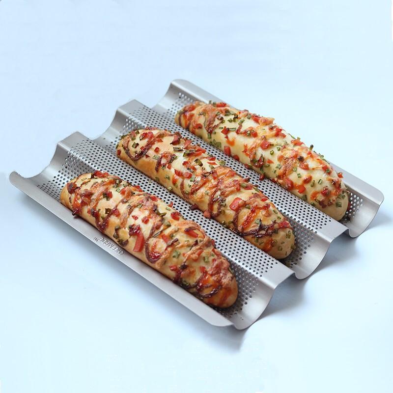 Chefmade Золотая антипригарная решетка для выпечки французского хлеба