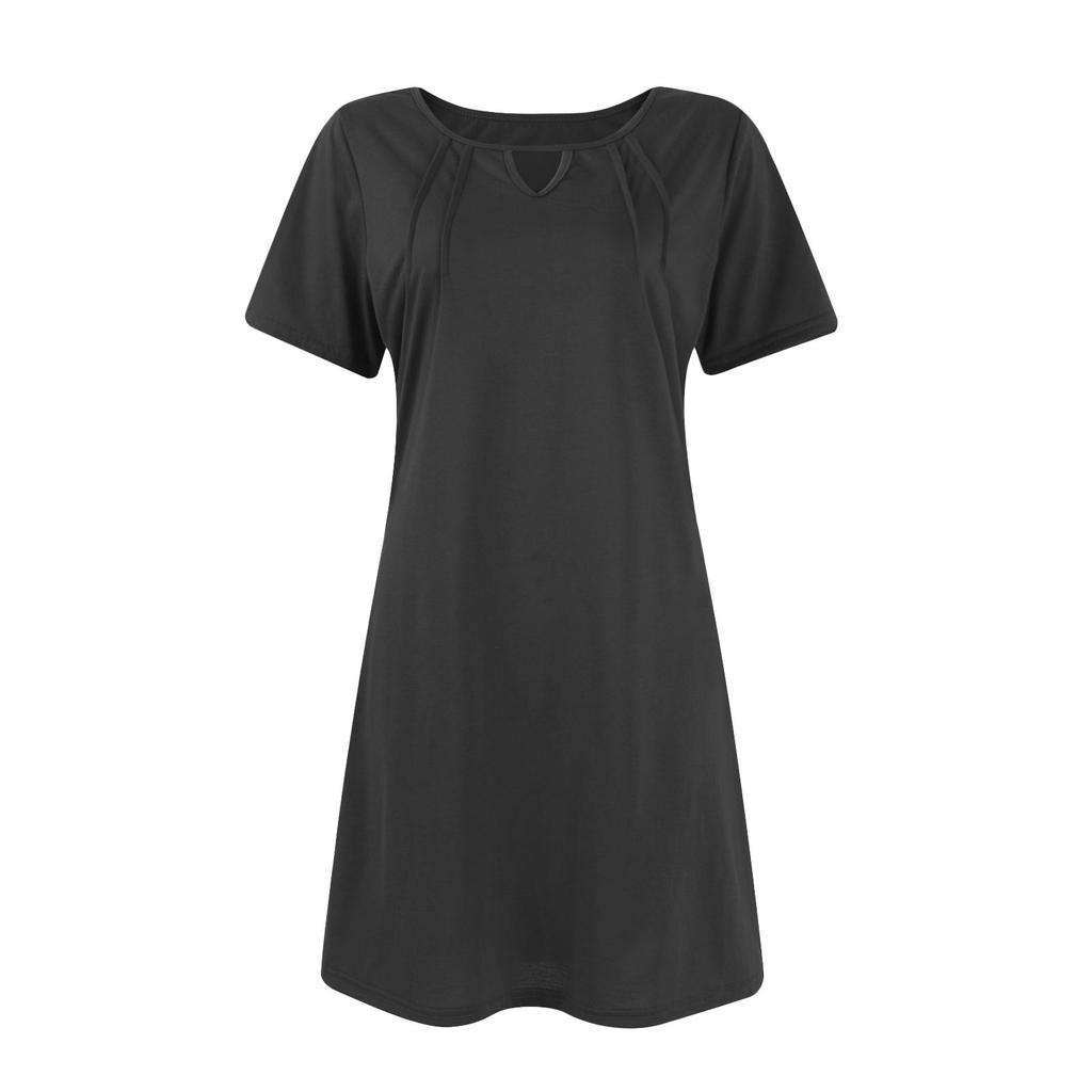 Women's Dresses Short Sleeve Casual Homecoming Vacation Beach T-Shirt Dresses